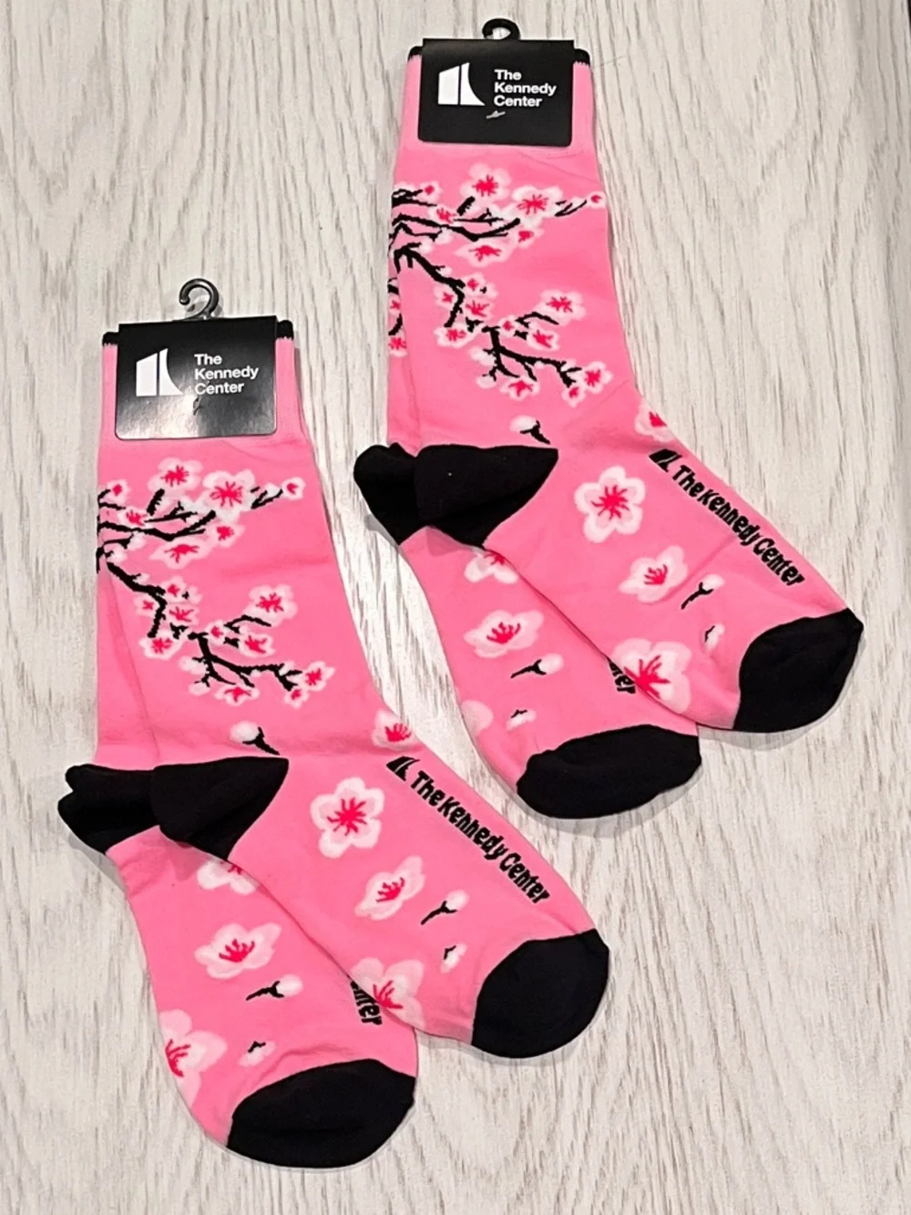 Two (2) Pairs Cherry Blossom Socks - The Kennedy Center